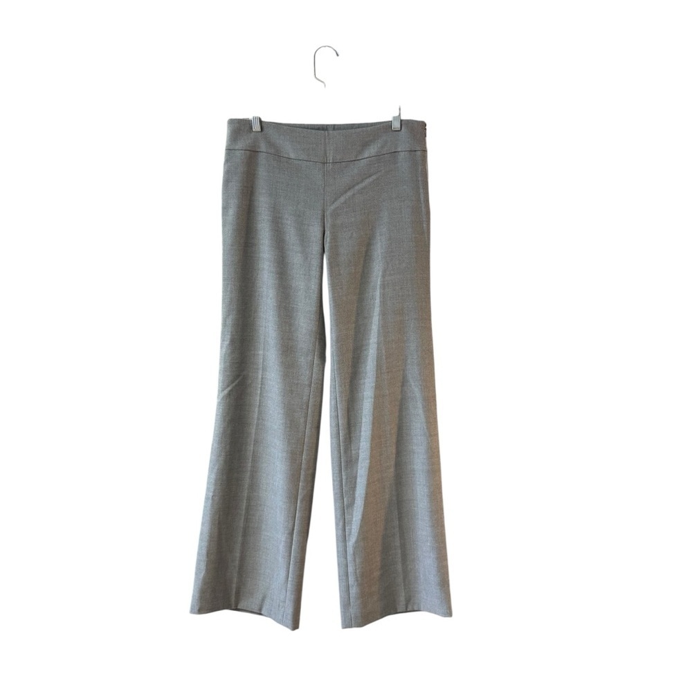 Ann Taylor Wool Blend Straight Leg Trouser Pants Size 6 Gray Office Work Career